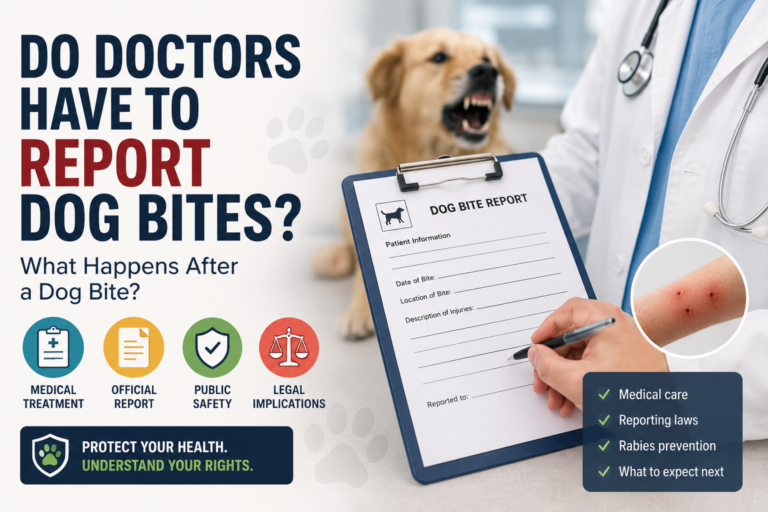 Do Doctors Have to Report Dog Bites? What Happens After a Dog Bite?