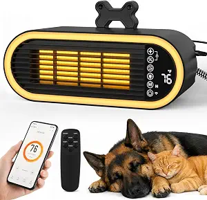 Dog House Heater With Thermostat Wifi Control Safe For Outdoor Doghouse