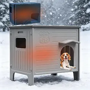 Insulated Dog House for Outside, Weatherpoof Dog House Outdoor Indoor