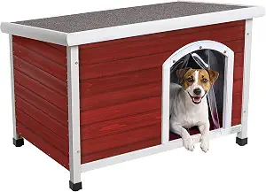 Petsfit 40.8 X 26 X 27.6 Inches Wooden Dog Houses, Dog House Outdoor