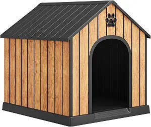Dog House for Large Dogs, Outdoor Plastic Dog House Waterproof