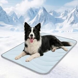 Cozyide Dog Cooling Mat, Q-Max>0.45, 40 L x 28" W, Blue