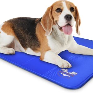 Arf Pets Dog Cooling Mat - Solid Gel Self-Cool Pad | Durable & Non-Toxic