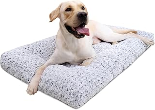 KSIIA Gray plush crate mat, 35 × 23 inches catalog product image
