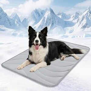Cozyide Dog Cooling Mat, Q-Max>0.45, 40 L x 28" W, Light Grey