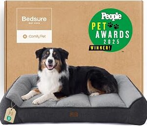 Bedsure SupportMax® Extra Thick Orthopedic XL Dog Bed for Extra Large Dogs