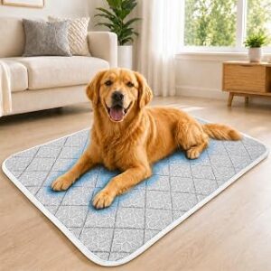 Cooling Mat for Dogs XL – Q-Max>0.5, Color-Changing Pad, 44"x32"