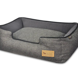 Houndstooth Lounge Bed - S / Shadow Gray