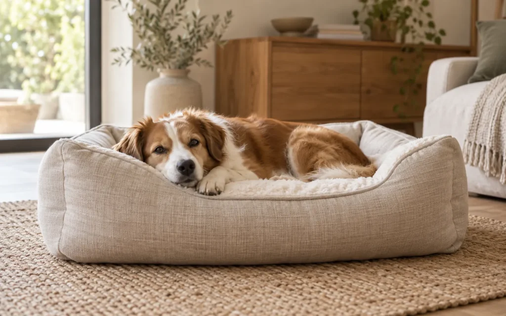 Comfortable dog bed for daily rest